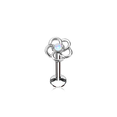 Premium Hollow Flower Opal Flat Back 16g