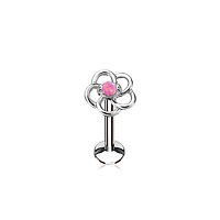 Hollow Flower Opal Flat Back 16g