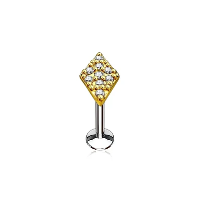 PREMIUM Paved Diamond Flat Back 16g