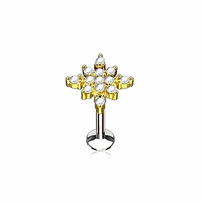 PREMIUM Crystal Starburst Flat Back 16g