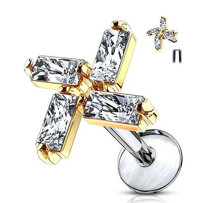 Pinwheel Flat Back 16g