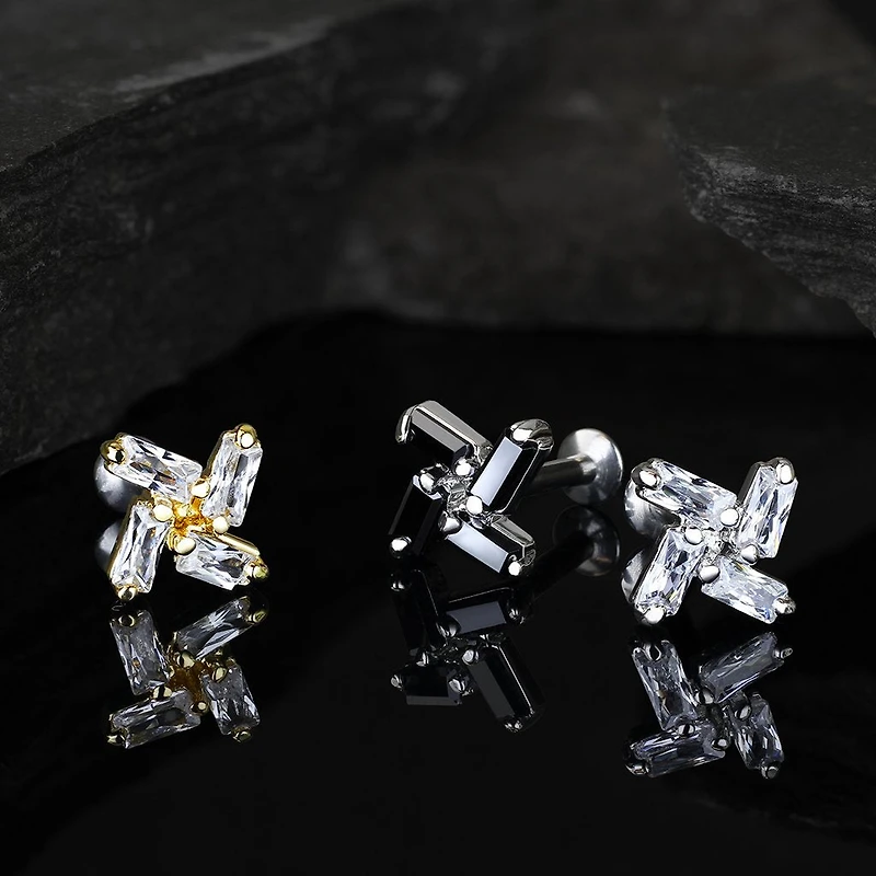 Premium Pinwheel Flat Back 16g