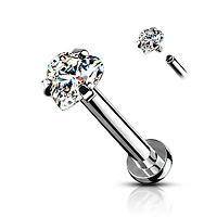 Premium Claw-Set Heart Small Base Flat Back 16g