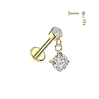 Premium Lunar Sparkle Dangle Flat Back 16g