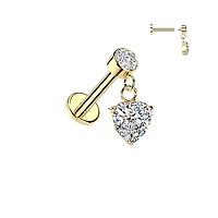 Premium Love Drop Dangle Flat Back 16g