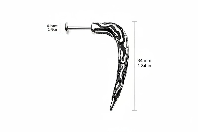 Bio-Mechanical Claw Disturbed Flat Back 14g