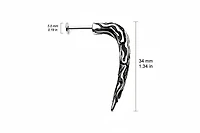 Bio-Mechanical Claw Disturbed Flat Back 14g