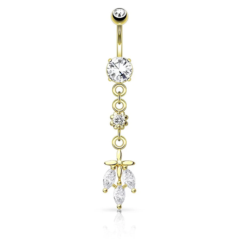 Fallen Leaves Navel Dangle 14g
