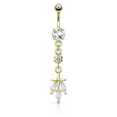 Fallen Leaves Navel Dangle 14g