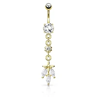 Fallen Leaves Navel Dangle 14g