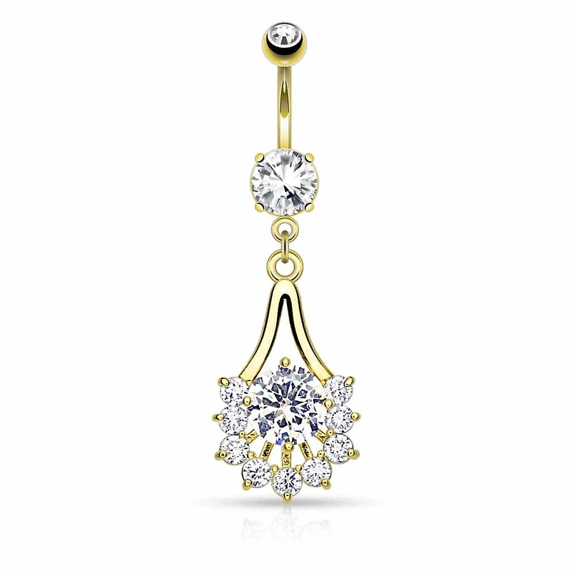 Halo Fan Navel Dangle 14g