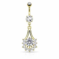 Halo Fan Navel Dangle 14g
