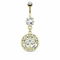 Tree of Life Navel Dangle 14g