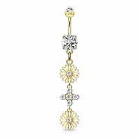 Daisy Chain Navel Dangle 14g