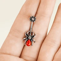 Spider Navel Barbell 14g