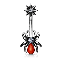 Spider Navel Barbell 14g