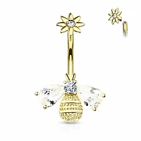 Bumble Bee Navel Barbell 14g