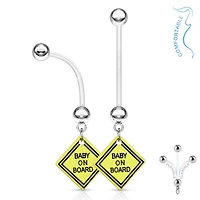 Baby on Board Pregnancy Dangle 14g
