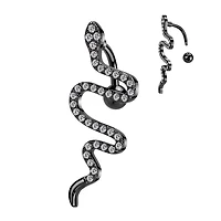 Snake Inverted Navel Barbell 14g