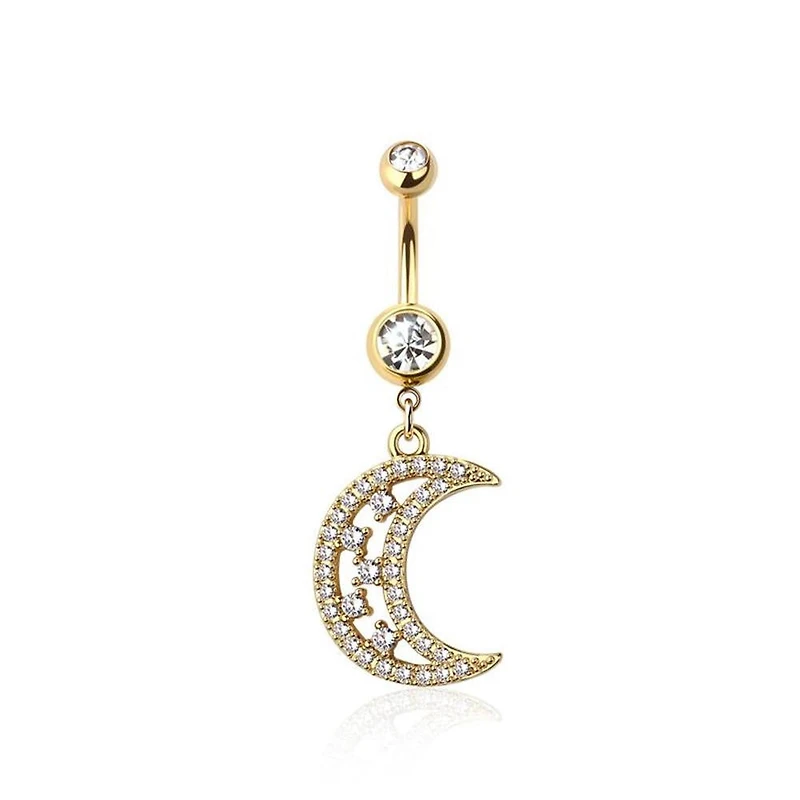 Moonrise Crystal Navel Dangle 14g