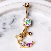 Celestial Iridescent Dream Navel Dangle 14g