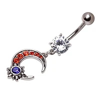 Lunar Solstice Navel Dangle 14g