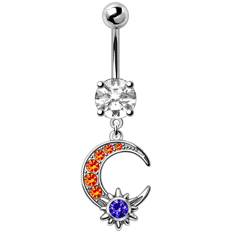 Lunar Solstice Navel Dangle 14g