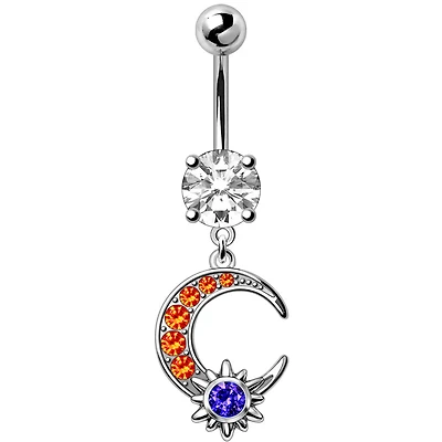 Lunar Solstice Navel Dangle 14g