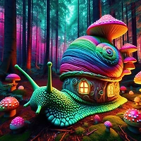 Rainbow Traveller Mushy Snail