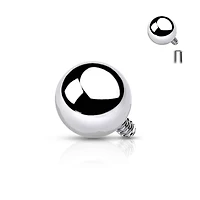 Surgical Steel Ball Microdermal Top 14g