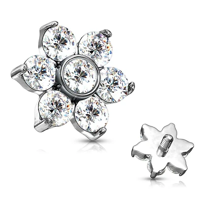 Premium Crystal Flower Microdermal Top 14g