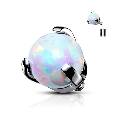 Premium Claw-Set Opal Microdermal Top 14g