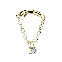 Premium G23 Titanium Chain Dangle Luxe Threadless Top
