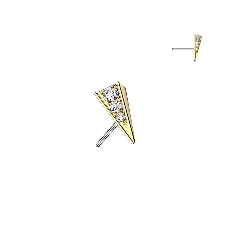 Premium G23 Titanium Front-Facing Prism Threadless Top