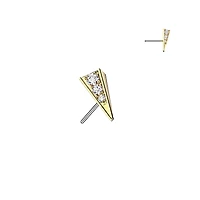 Premium G23 Titanium Front-Facing Prism Threadless Top