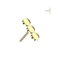 Premium G23 Titanium Tri-Dot Simple Threadless Top