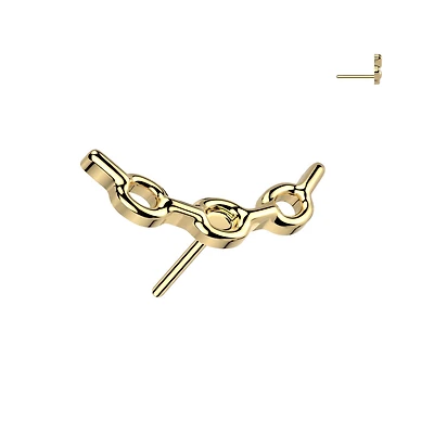 Premium G23 Titanium Chain Link Threadless Top