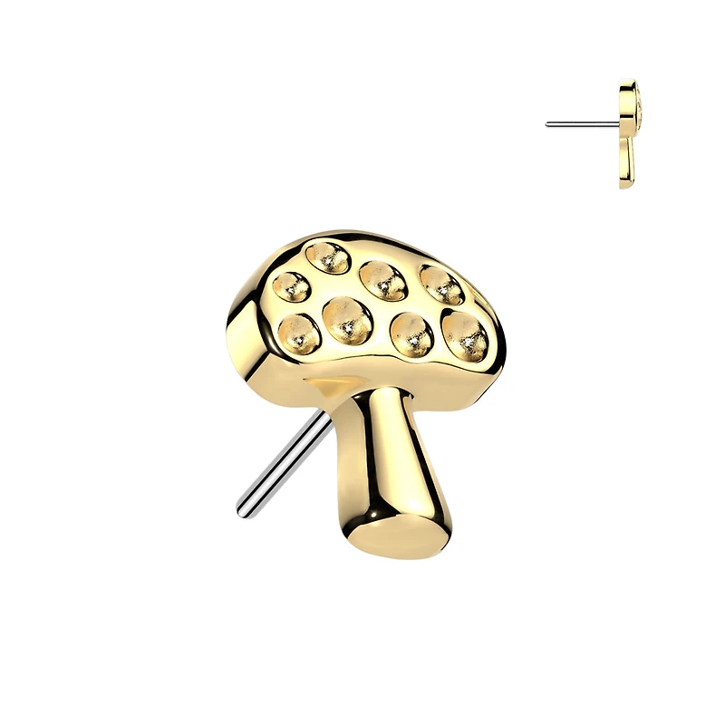 Premium G23 Titanium Mushroom Simple Threadless Top