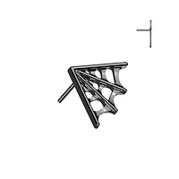 Premium G23 Titanium Spider Web Fancy Threadless Top