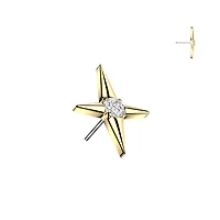 Premium G23 Titanium Luxe Crystal North Star Threadless Top