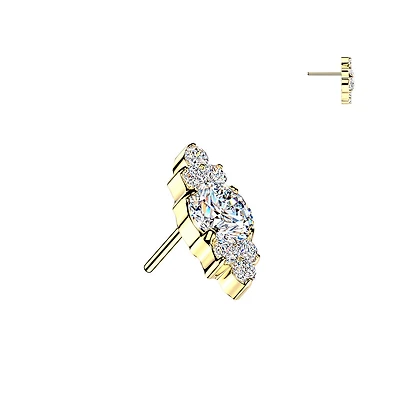 Premium G23 Titanium Celestine Stack Threadless Top