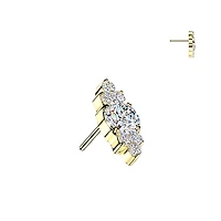 Premium G23 Titanium Celestine Stack Threadless Top