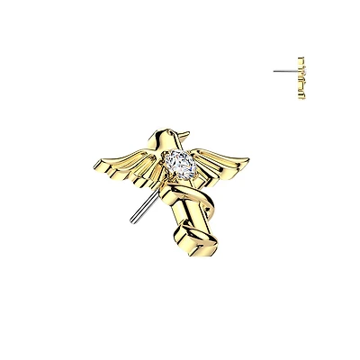 Premium G23 Titanium Ascendant Wing Luxe Threadless Top