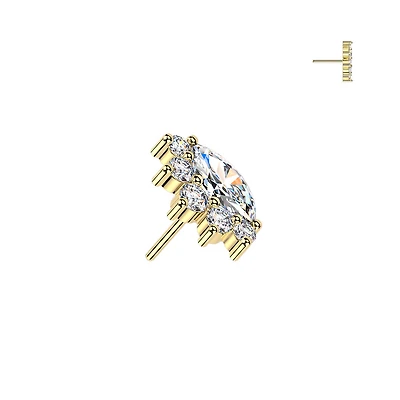 Premium G23 Titanium Eye Outline Threadless Top