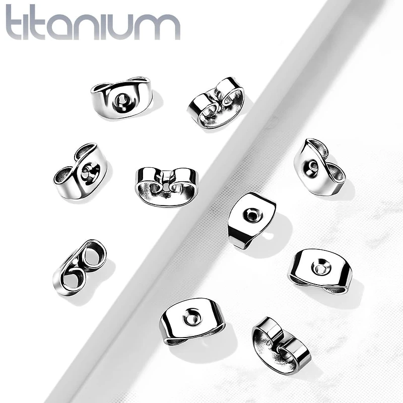 Premium G23 Titanium Butterfly Backs