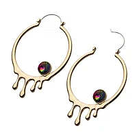 Crystal + Dripping Hoops Tunnel Hangers