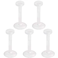 Flesh Tone Lucite Push-In Flat Back Retainer 16g