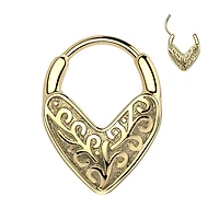 Premium Ornate Filigree Hinged Segment Ring 16g