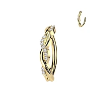 Serpentine Sparkle Navel Clicker 14g