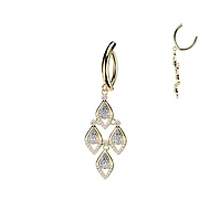 Cascade Lumina Dangle Navel Clicker 14g